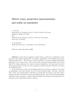 Matrix cones, projection representations, and stable set polyhedra