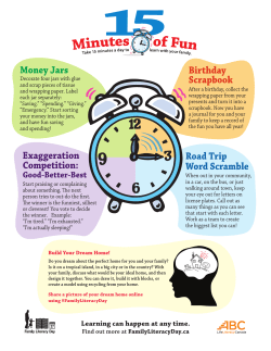 Money Jars Exaggeration Competition: Birthday Scrapbook Road