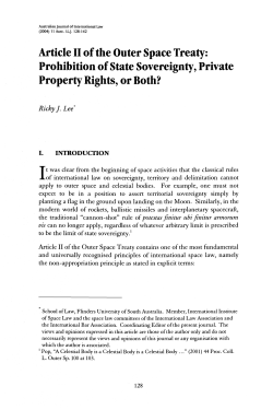 Article II of the Outer Space Treaty