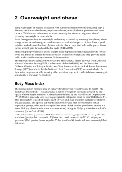 2. Overweight and obese