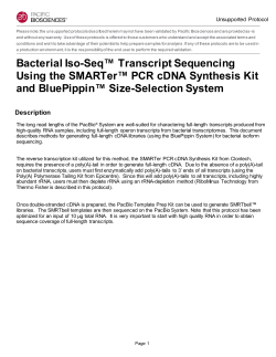 Unsupported Protocol &ndash; Bacterial Iso