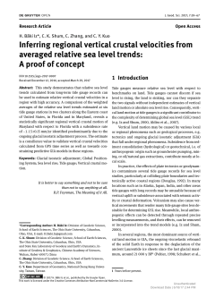 Inferring regional vertical crustal velocities from averaged relative