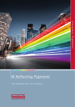 IR Reflecting Pigments