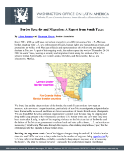 Border Security and Migration: A Report from South Texas