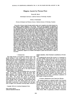 Magma ascent by porous flow