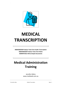 medical transcription