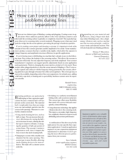 How can I overcome blinding problems during fines separation?