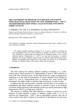 The conversion of methane to ethylene and ethane with near total