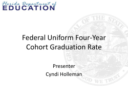 Federal Uniform Four-Year Cohort Graduation Rate