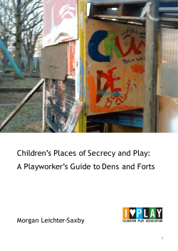 Children`s Places of Secrecy and Play