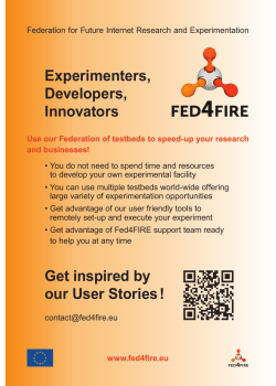 the Fed4FIRE User Stories