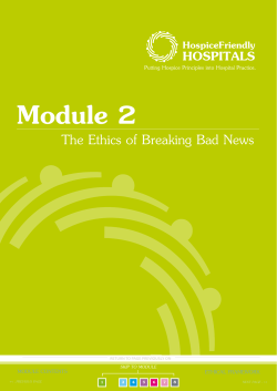 The Ethics of Breaking Bad News