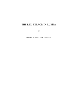 the red terror in russia