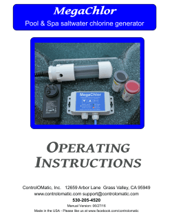 MegaChlor Operation Manual