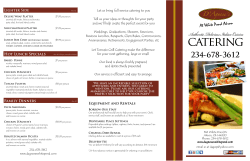 Print Menu - D`Agnese`s at White Pond