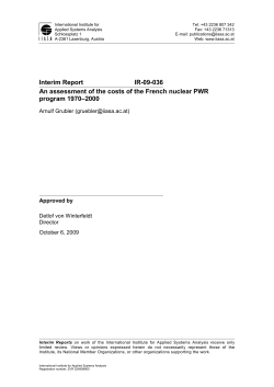 4.3.3 "Against all Odds": Stability in Operation Costs