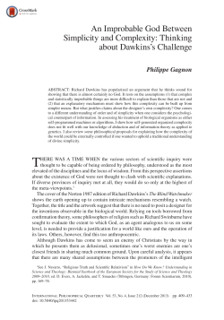 An Improbable God Between Simplicity and Complexity