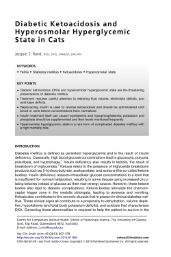 Diabetic Ketoacidosis and Hyperosmolar Hyperglycemic State in Cats