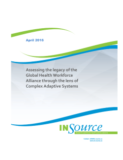 Assessing the legacy of the Global Health Workforce Alliance