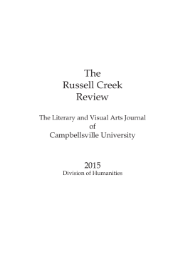 The Russell Creek Review - Campbellsville University
