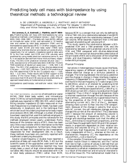 Predicting body cell mass with bioimpedance by