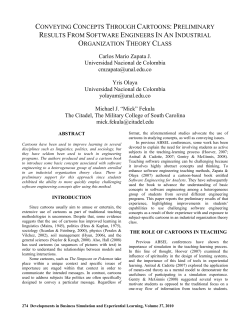 Conveying Concepts Through Cartoons: Preliminary Results from