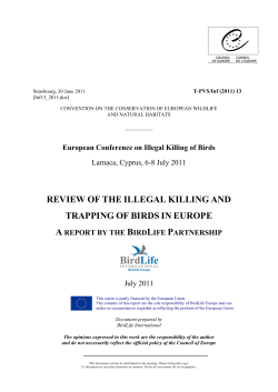 REVIEW OF THE ILLEGAL KILLING AND TRAPPING OF BIRDS IN