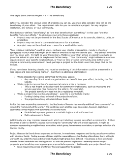 Eagle Scout Service Project Coach