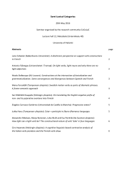 Semi-Lexical Categories