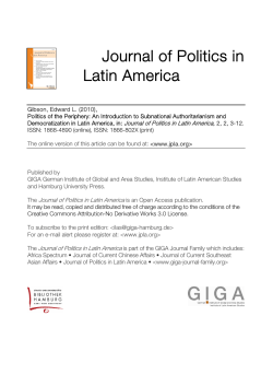 Politics of the Periphery_An Introduction to Subnational