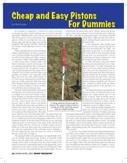 Cheap and Easy Pistons For Dummies