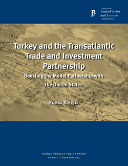 Turkey and the Transatlantic Trade and Investment Partnership