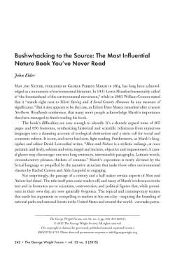 The Most Influential Nature Book You`ve Never Read
