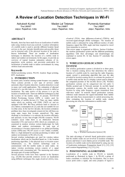 A Review of Location Detection Techniques in Wi-Fi