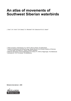 An atlas of movements of Southwest Siberian