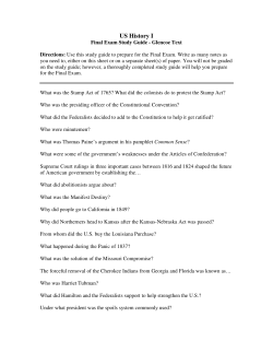 American Vision Study Guide