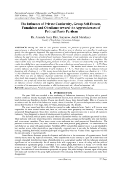 The Influence of Private Conformity, Group Self
