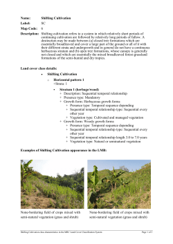 Shifting Cultivation Label