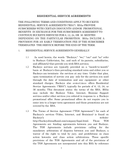 Residential Service Agreement
