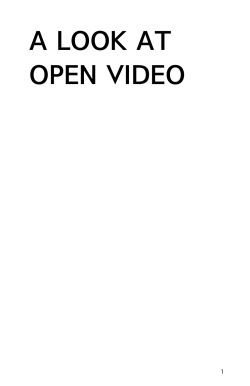 a look at open video