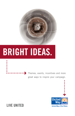Bright ideas Book - United Way of the Plains