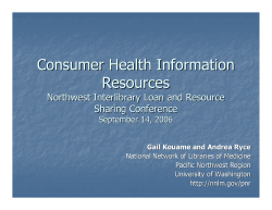 Health Information - Northwest Interlibrary Loan and Resource