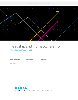 Headship and Homeownership: What Does the