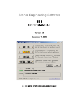 Stoner Engineering Software SES USER MANUAL