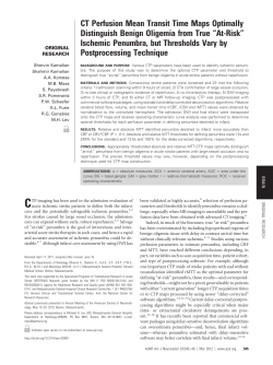 CT Perfusion Mean Transit Time Maps Optimally Distinguish Benign