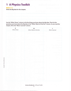 1 A Physics Toolkit
