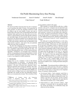 On Profit-Maximizing Envy-free Pricing