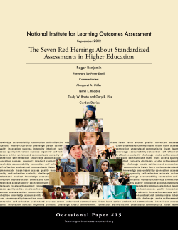 Seven Red Herrings About Standardized Assessments
