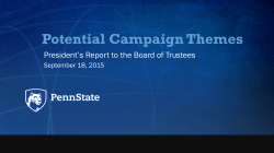 Potential Campaign Themes