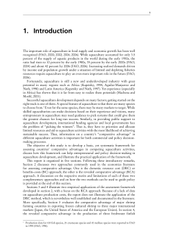 2. Comparative advantage in aquaculture: an assessment framework